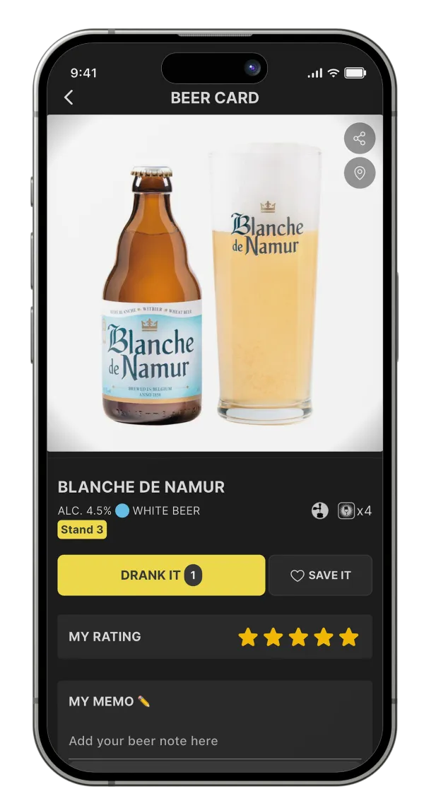 Detailed beer information